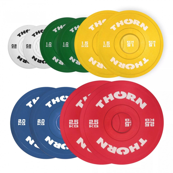 ZESTAW OBCIĄŻENIA DO SZTANGI THORN FIT FRACTIONAL SET 2X [0,5 + 1 + 1,5 + 2 + 2,5]